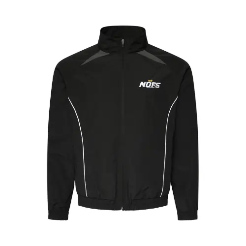 Black Nofs Nylon Zipper Jacket