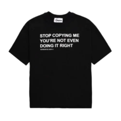 Black Nofs Stop Copying T-Shirt