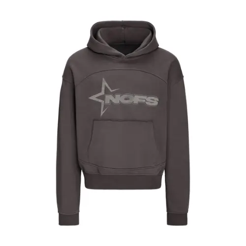 Tone In Tone Dark Grey Nofs Hoodie