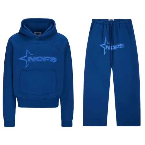 Tone in Tone Blue Noneofus Tracksuit