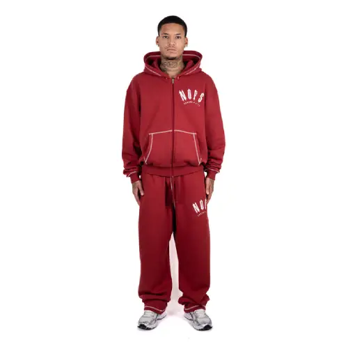 Exclusive Red Noneofus X Trapstar Zipper Tracksuit