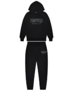 Decoded Solid Chenille Hooded Tracksuit – Black