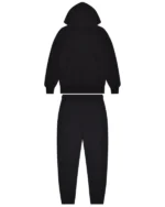 Decoded Solid Chenille Hooded Tracksuit – Black