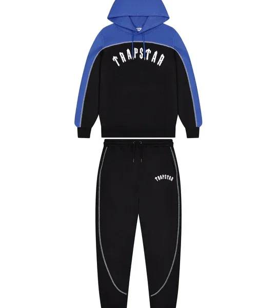 Irongate Chenille Arce Hooded Tracksuit Black Blue